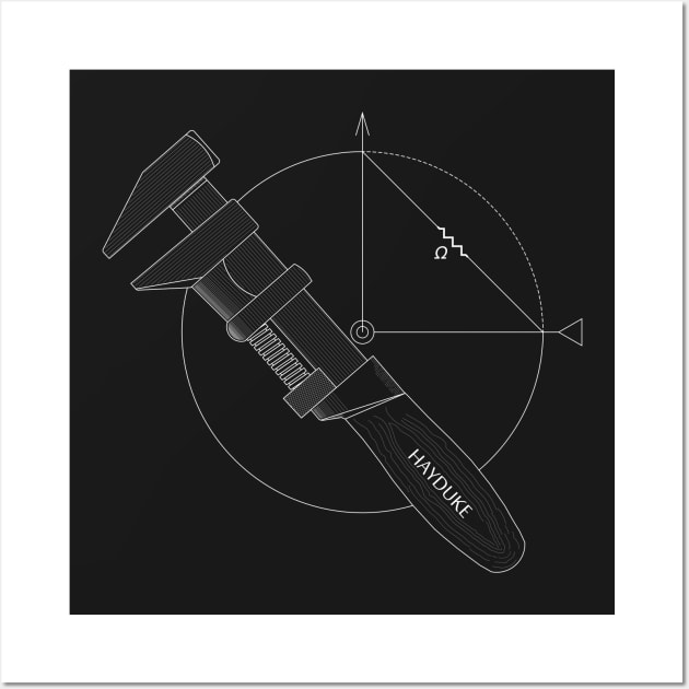 Monkey Wrench Resistance (White Lines) Wall Art by B_C_E